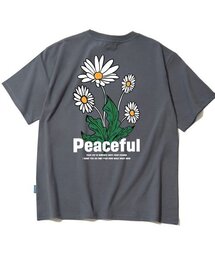 PEACEFUL DAISY BUNDLE GRAPHIC Tシャツ - グレー