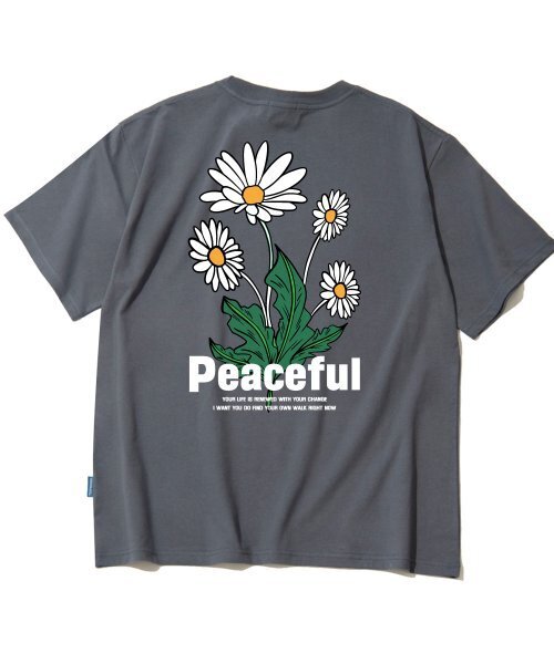TRIPSHION(トリップション)の「PEACEFUL DAISY BUNDLE GRAPHIC Tシャツ - グレー(Tシャツ/カットソー・メンズ・その他・LARGE/MEDIUM/X-LARGE)」の1枚目の写真