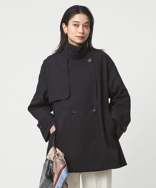 green label relaxing（グリーンレーベルリラクシング）の「［size SHORTあり］ミドル トレンチ コート 撥水（トレンチコート・レディース・オフホワイト/ベージュ/ネイビー・SHORT/36/38）」の3枚目の写真