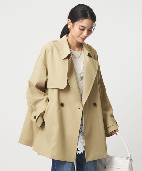 size SHORTあり］ミドル トレンチ コート 撥水（トレンチコート