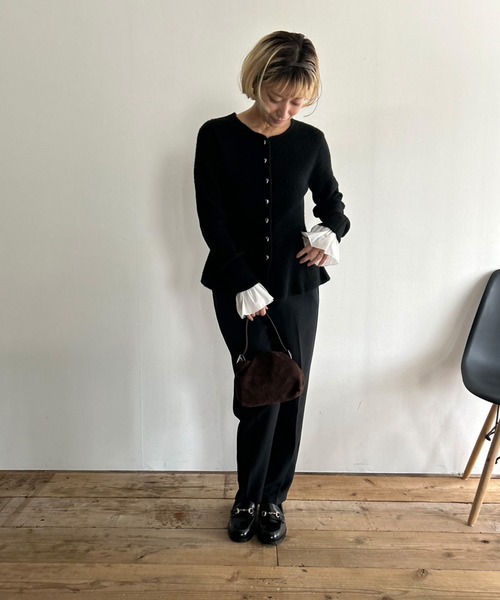 Kotoe（コトエ）の「フリルシャツ カフス 付け袖（アームカバー・レディース・ブラック/ホワイト・FREE）」の7枚目の写真