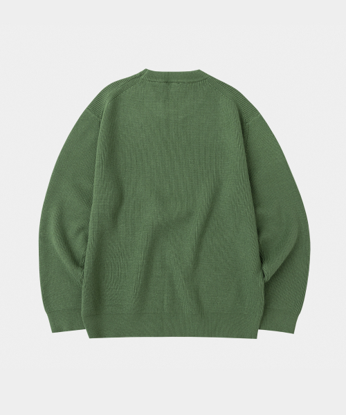 LETTERCOMO(レテルコモ)の「エッセンシャルハチラウンドニットグリーン(ニット/セーター・レディース・その他・MEDIUM/LARGE)」の2枚目の写真