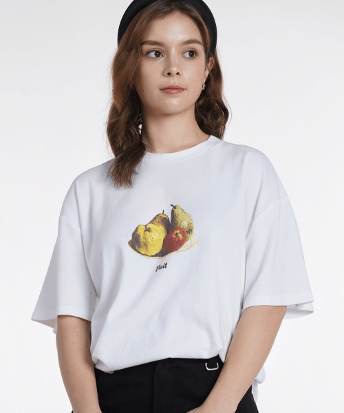 VERSE ONE(バースワン)の「FRUITS LOGO T-SHIRTS WHITE(Tシャツ/カットソー・メンズ・その他・LARGE/MEDIUM)」の4枚目の写真