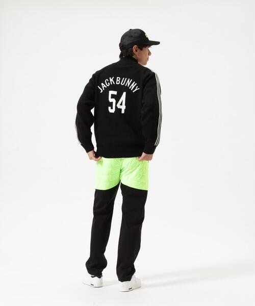 Jack Bunny!!(ジャックバニー)の「【Jack Bunny!!】【JBMINT】フルジップアップニットジャケット(その他アウター・メンズ・ブラック/イエロー・MEDIUM/X-LARGE/LARGE)」の4枚目の写真