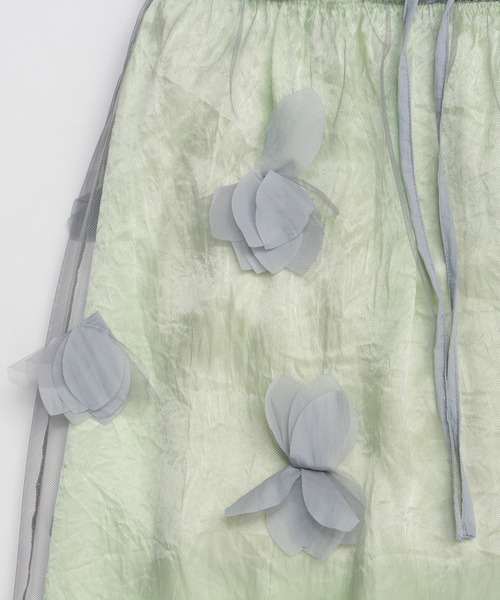 MAISON SPECIAL(メゾンスペシャル)の「Sheer Floral Layered Skirt/シアーフラワーレイヤードスカート(スカート・レディース・ブラウン/ベージュ/グレー・38/36)」の20枚目の写真
