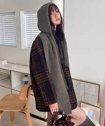 Rejoule（リジュール）の「ニットフードマフラー（ニットキャップ/ビーニー）」