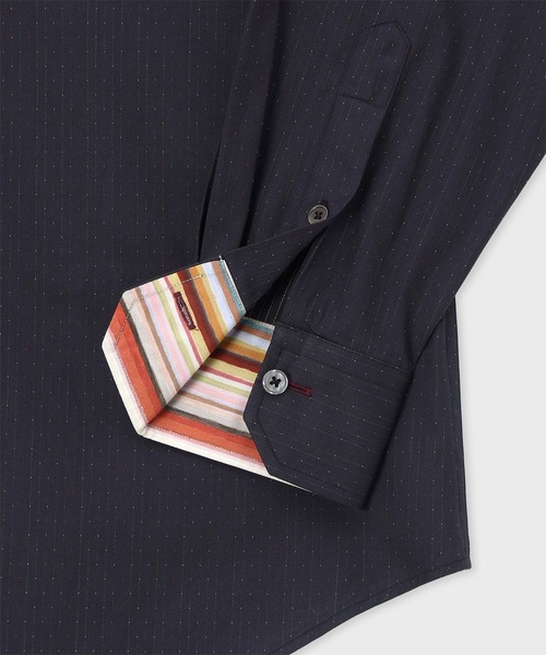 Paul Smith(ポールスミス)の「マルチピンドット ドレスシャツ / 163207 801PRX(ビジネスシャツ・メンズ・ネイビー/ホワイト・SMALL/MEDIUM/LARGE/X-LARGE)」の4枚目の写真