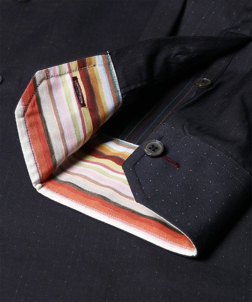 Paul Smith(ポールスミス)の「マルチピンドット ドレスシャツ / 163207 801PRX(ビジネスシャツ・メンズ・ネイビー/ホワイト・SMALL/MEDIUM/LARGE/X-LARGE)」の7枚目の写真