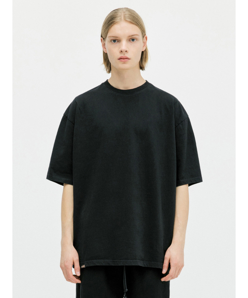 D.PRIQUE(ディープリーク)の「クラシックコットンTシャツ - ブラック(Tシャツ/カットソー・メンズ・その他・MEDIUM/LARGE)」の1枚目の写真