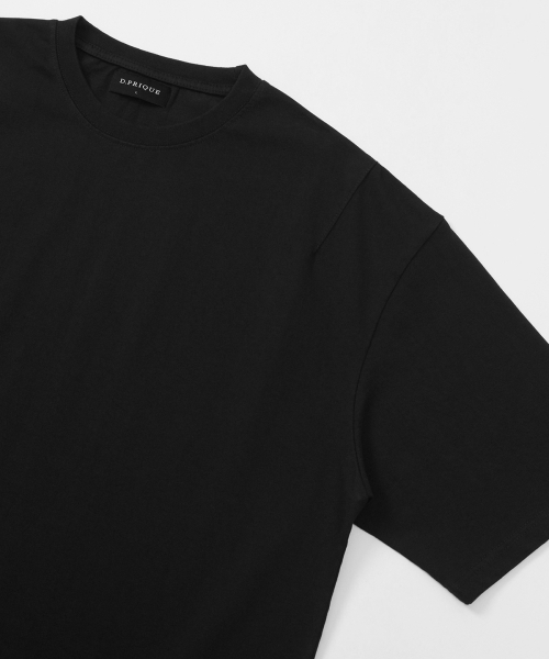 D.PRIQUE(ディープリーク)の「クラシックコットンTシャツ - ブラック(Tシャツ/カットソー・メンズ・その他・MEDIUM/LARGE)」の3枚目の写真