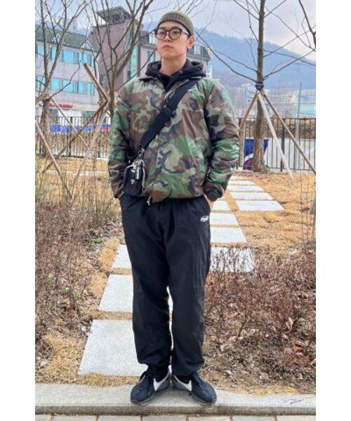 PEACEOFMIND(ピースオブマインド)の「ロゴナイロンワイドトラックパンツ(ブラック)(スウェットパンツ・メンズ・その他・LARGE/MEDIUM/X-LARGE)」の14枚目の写真