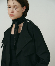 MAKE A TOAST（メイクアトースト）の「Silky Scarf Black MBEFAC001BK（バンダナ/スカーフ・レディース）」