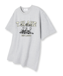 トゥドッグ オーバーサイズ 半袖Tシャツ ライトグレー