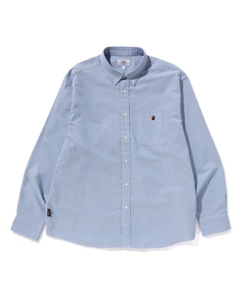 A BATHING APE(アベイシングエイプ)の「ONE POINT CORDURA OXFORD SHIRT(シャツ/ブラウス・メンズ・ホワイト/サックスブルー/グレー・XX-LARGE/MEDIUM/X-LARGE/LARGE)」の3枚目の写真