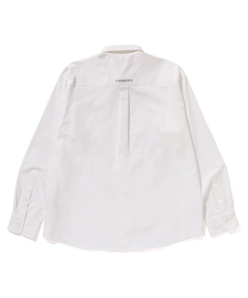 A BATHING APE(アベイシングエイプ)の「ONE POINT CORDURA OXFORD SHIRT(シャツ/ブラウス・メンズ・ホワイト/サックスブルー/グレー・XX-LARGE/MEDIUM/X-LARGE/LARGE)」の4枚目の写真
