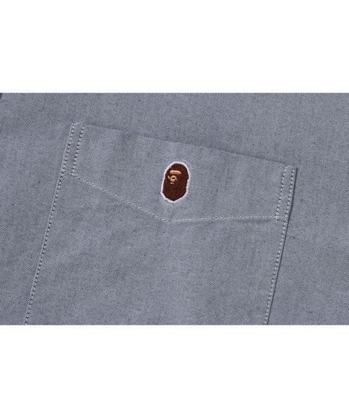 A BATHING APE(アベイシングエイプ)の「ONE POINT CORDURA OXFORD SHIRT(シャツ/ブラウス・メンズ・ホワイト/サックスブルー/グレー・XX-LARGE/MEDIUM/X-LARGE/LARGE)」の8枚目の写真
