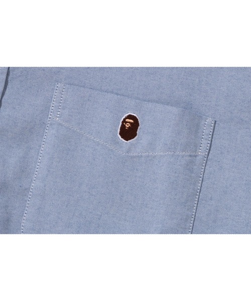 A BATHING APE(アベイシングエイプ)の「ONE POINT CORDURA OXFORD SHIRT(シャツ/ブラウス・メンズ・ホワイト/サックスブルー/グレー・XX-LARGE/MEDIUM/X-LARGE/LARGE)」の9枚目の写真