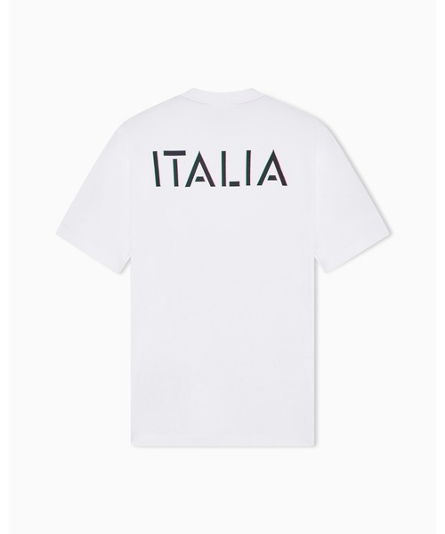 EMPORIO ARMANI EA7(エンポリオアルマーニイーエーセブン)の「【エンポリオ アルマーニ EA7】Italian Spirit クルーネックTシャツ コットンジャージー(Tシャツ/カットソー・メンズ・ネイビー/ホワイト・MEDIUM/LARGE/XX-LARGE/X-SMALL/X-LARGE/SMALL)」の7枚目の写真