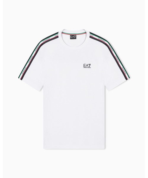 EMPORIO ARMANI EA7(エンポリオアルマーニイーエーセブン)の「【エンポリオ アルマーニ EA7】Italian Spirit クルーネックTシャツ コットンジャージー(Tシャツ/カットソー・メンズ・ネイビー/ホワイト・MEDIUM/LARGE/XX-LARGE/X-SMALL/X-LARGE/SMALL)」の6枚目の写真