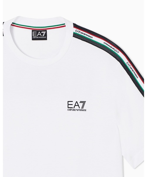 EMPORIO ARMANI EA7(エンポリオアルマーニイーエーセブン)の「【エンポリオ アルマーニ EA7】Italian Spirit クルーネックTシャツ コットンジャージー(Tシャツ/カットソー・メンズ・ネイビー/ホワイト・MEDIUM/LARGE/XX-LARGE/X-SMALL/X-LARGE/SMALL)」の8枚目の写真