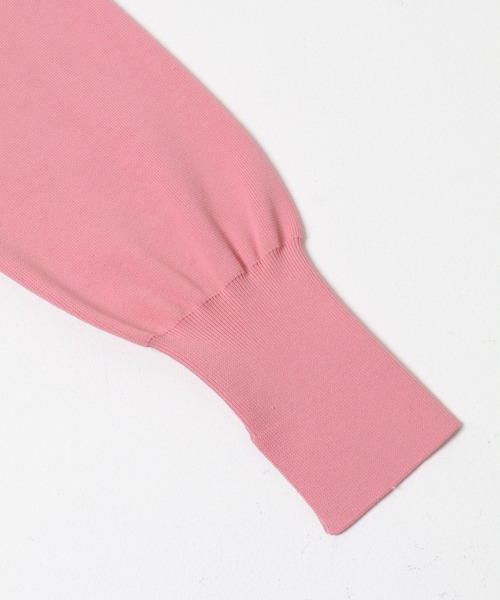 URBAN RESEARCH ROSSO WOMEN（アーバンリサーチ　ロッソ）の「Vネックリブフロント釦デザインニット（カーディガン/ボレロ・レディース・ベージュ系その他/ピンク・FREE）」の21枚目の写真