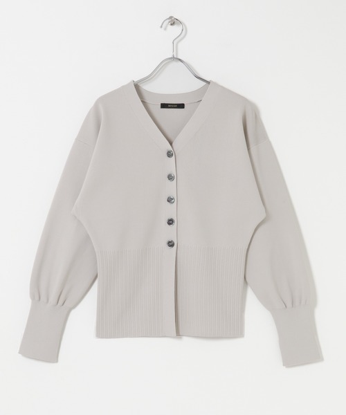 URBAN RESEARCH ROSSO WOMEN（アーバンリサーチ　ロッソ）の「Vネックリブフロント釦デザインニット（カーディガン/ボレロ・レディース・ベージュ系その他/ピンク・FREE）」の22枚目の写真