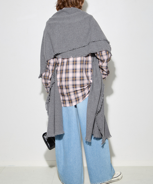 journal standard L'essage(ジャーナルスタンダードレサージュ)の「DEVEAUX/レーヨン チェックシャツ(シャツ/ブラウス・レディース・ピンク・FREE)」の8枚目の写真