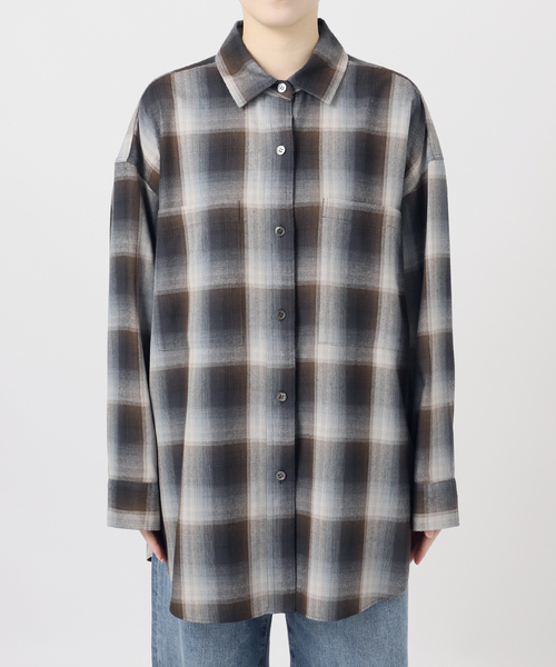 journal standard L'essage(ジャーナルスタンダードレサージュ)の「DEVEAUX/レーヨン チェックシャツ(シャツ/ブラウス・レディース・ピンク・FREE)」の13枚目の写真