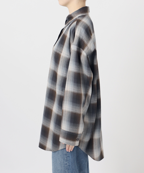 journal standard L'essage(ジャーナルスタンダードレサージュ)の「DEVEAUX/レーヨン チェックシャツ(シャツ/ブラウス・レディース・ピンク・FREE)」の14枚目の写真