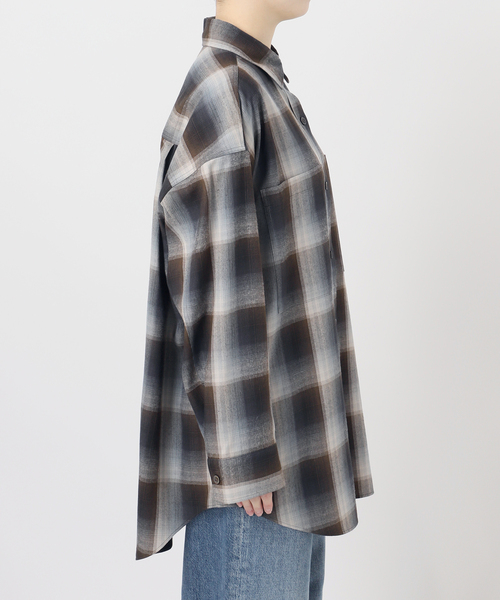 journal standard L'essage(ジャーナルスタンダードレサージュ)の「DEVEAUX/レーヨン チェックシャツ(シャツ/ブラウス・レディース・ピンク・FREE)」の16枚目の写真