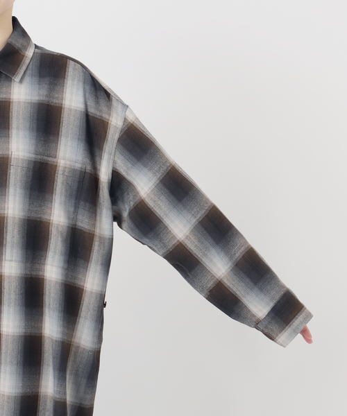 journal standard L'essage(ジャーナルスタンダードレサージュ)の「DEVEAUX/レーヨン チェックシャツ(シャツ/ブラウス・レディース・ピンク・FREE)」の17枚目の写真