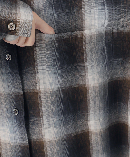 journal standard L'essage(ジャーナルスタンダードレサージュ)の「DEVEAUX/レーヨン チェックシャツ(シャツ/ブラウス・レディース・ピンク・FREE)」の21枚目の写真