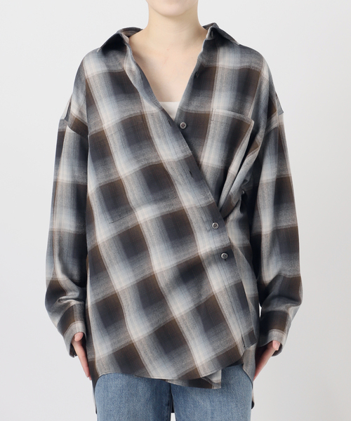 journal standard L'essage(ジャーナルスタンダードレサージュ)の「DEVEAUX/レーヨン チェックシャツ(シャツ/ブラウス・レディース・ピンク・FREE)」の22枚目の写真