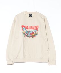 BLLOD BATH CREW SWEAT/THRASHER スラッシャー スウェット クルーネック トレーナー ストリート スケーター