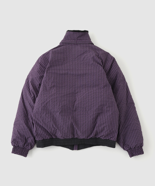 WOKE EDGE / ウォークエッジ FUR COLLAR CHECKERED DOWN JKT（ダウン