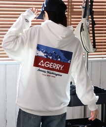 【GERRY/ジェリー】裏毛 バックプリント フーデットパーカー