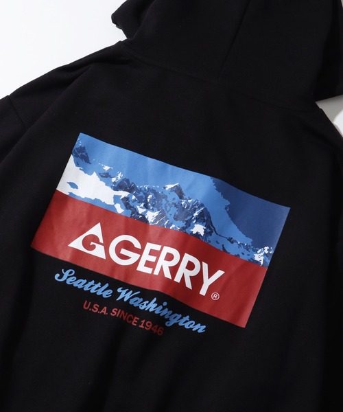 GERRY(ジェリー)の「【GERRY/ジェリー】裏毛 バックプリント フーデットパーカー(パーカー・メンズ・アッシュグレー/ブラック/ホワイト/ネイビー・M/L/LL)」の10枚目の写真