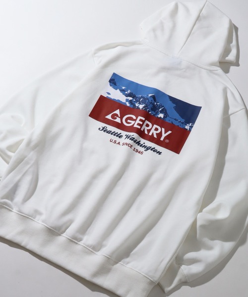 GERRY(ジェリー)の「【GERRY/ジェリー】裏毛 バックプリント フーデットパーカー(パーカー・メンズ・アッシュグレー/ブラック/ホワイト/ネイビー・M/L/LL)」の20枚目の写真
