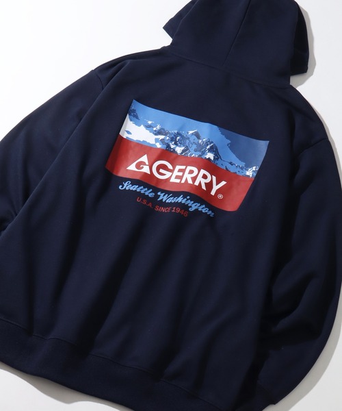 GERRY(ジェリー)の「【GERRY/ジェリー】裏毛 バックプリント フーデットパーカー(パーカー・メンズ・アッシュグレー/ブラック/ホワイト/ネイビー・M/L/LL)」の17枚目の写真