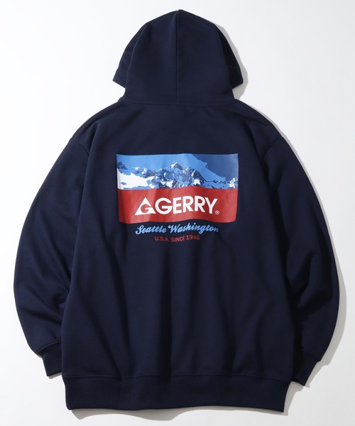 GERRY(ジェリー)の「【GERRY/ジェリー】裏毛 バックプリント フーデットパーカー(パーカー・メンズ・アッシュグレー/ブラック/ホワイト/ネイビー・M/L/LL)」の7枚目の写真