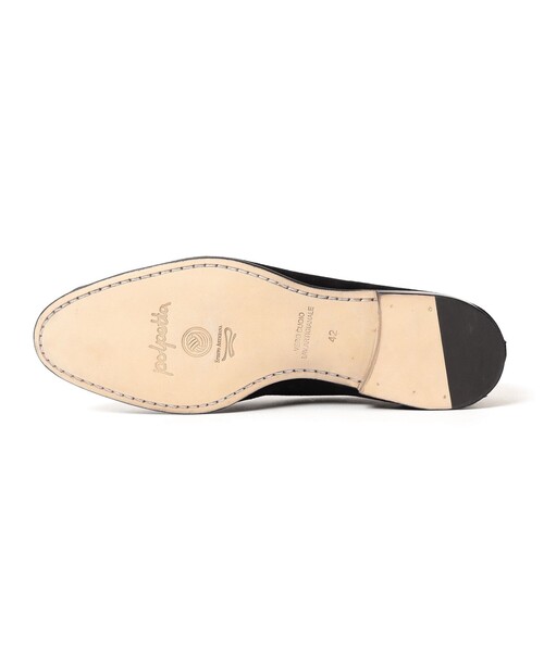 POLPETTA(ポルペッタ)の「【別注】POLPETTA / PASSO スエード ローファー(ドレスシューズ・メンズ・ブラック/ダークブラウン・40/39.5/39/38.5/42/41.5/41/40.5)」の5枚目の写真