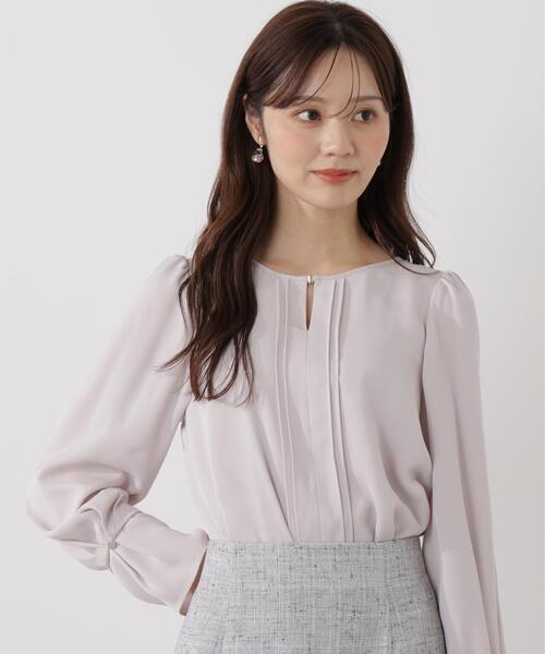 PROPORTION BODY DRESSING(プロポーションボディドレッシング)の「<ウォッシャブル>ピンタックブラウス / 1216110100(シャツ/ブラウス・レディース・ダークグレー/ホワイト系その他/ピンク・SMALL/MEDIUM)」の17枚目の写真