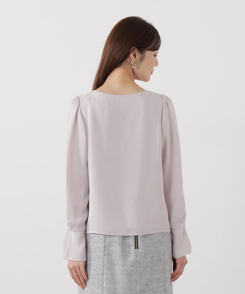 PROPORTION BODY DRESSING(プロポーションボディドレッシング)の「<ウォッシャブル>ピンタックブラウス / 1216110100(シャツ/ブラウス・レディース・ダークグレー/ホワイト系その他/ピンク・SMALL/MEDIUM)」の13枚目の写真