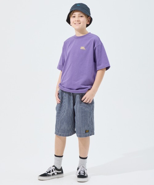 KRIFF MAYER Kid's Collection（クリフメイヤーキッズコレクション）の「ライトオンスデニムショーツ（セットアップ可）（デニムパンツ・キッズ・ライトブルー/ダークブルー/ストライプ/ネイビー系1・120/130/140/150/160/170）」の19枚目の写真