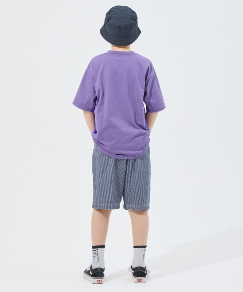 KRIFF MAYER Kid's Collection（クリフメイヤーキッズコレクション）の「ライトオンスデニムショーツ（セットアップ可）（デニムパンツ・キッズ・ライトブルー/ダークブルー/ストライプ/ネイビー系1・120/130/140/150/160/170）」の22枚目の写真