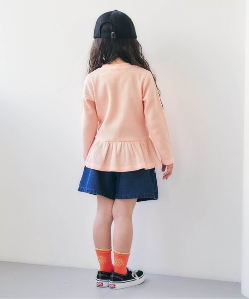 BREEZE（ブリーズ）の「GIRLSモチーフソックス（ソックス/靴下・キッズ・オレンジ/ライム/ブラック/ピンク・15 /18/21）」の5枚目の写真