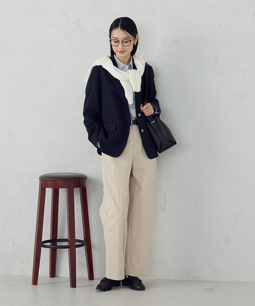 COMME CA ISM(コムサイズム)の「ブレザージャケット / セットアップ対応(テーラードジャケット・レディース・ネイビー/ブラック・SMALL/MEDIUM/LARGE/X-LARGE)」の3枚目の写真