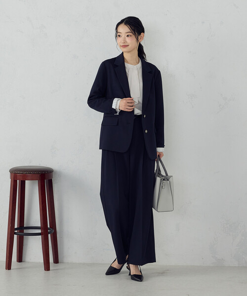 COMME CA ISM(コムサイズム)の「ブレザージャケット / セットアップ対応(テーラードジャケット・レディース・ネイビー/ブラック・SMALL/MEDIUM/LARGE/X-LARGE)」の6枚目の写真