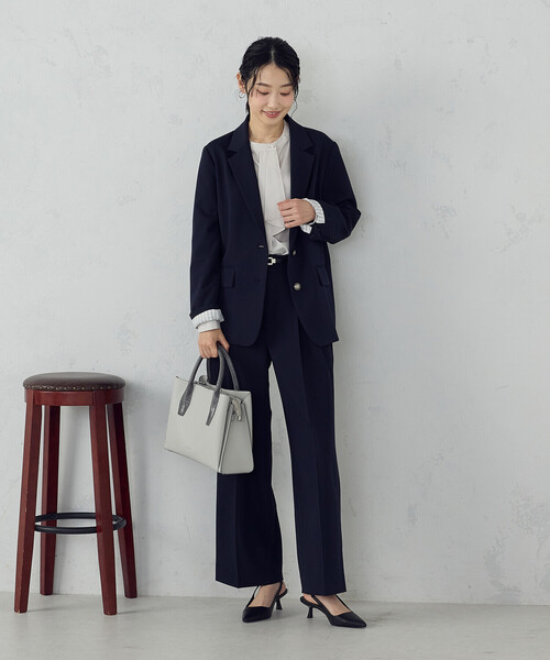 COMME CA ISM(コムサイズム)の「ブレザージャケット / セットアップ対応(テーラードジャケット・レディース・ネイビー/ブラック・SMALL/MEDIUM/LARGE/X-LARGE)」の7枚目の写真