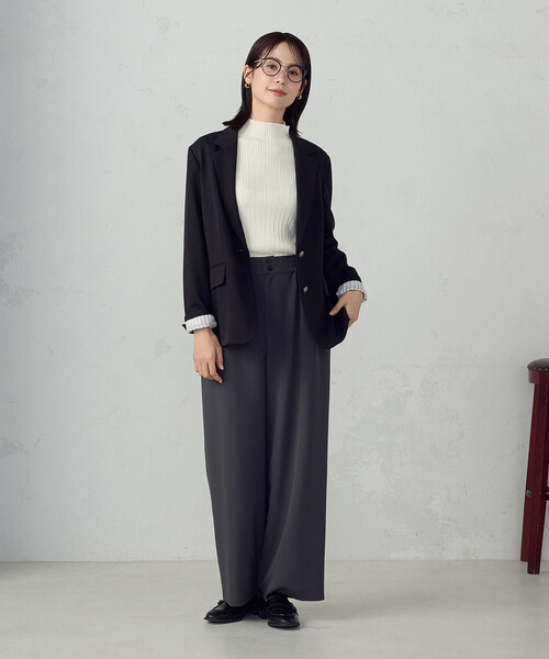 COMME CA ISM(コムサイズム)の「ブレザージャケット / セットアップ対応(テーラードジャケット・レディース・ネイビー/ブラック・SMALL/MEDIUM/LARGE/X-LARGE)」の12枚目の写真